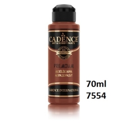 CADENCE Premium 7554 Farba akrylowa półmatowa 70ml / CZERWONY TLENEK  OXCIDE RED